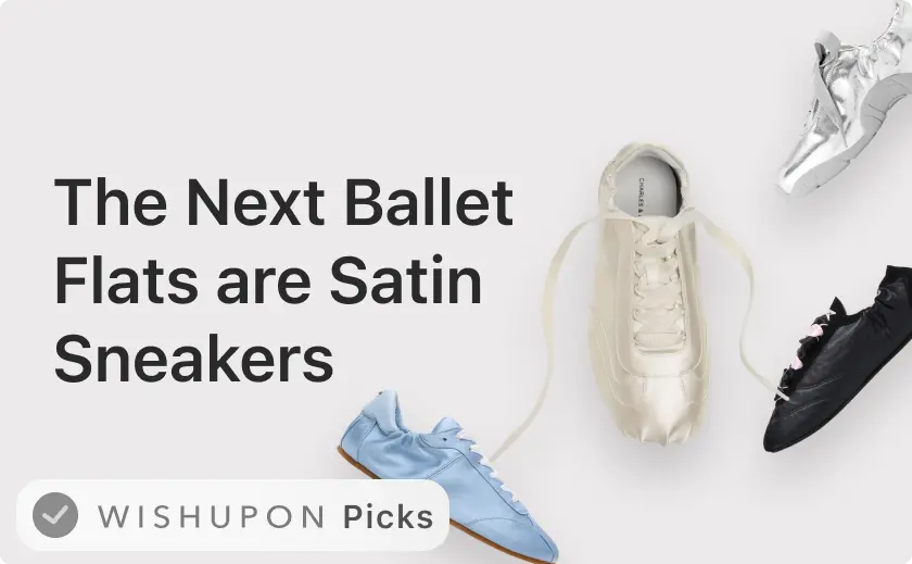 The Next Ballet Flats are Satin Sneakers