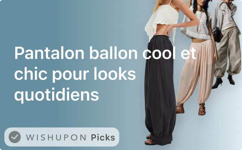 Pantalon ballon cool et chic pour looks quotidiens