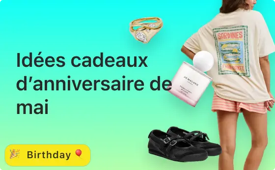 Idées cadeaux d’anniversaire de mai et wishlist